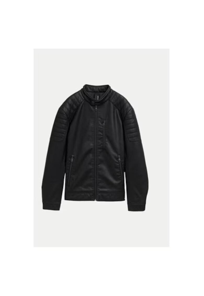 Tom Tailor Geaca barbati - 304544910 - Piele ecologica - Negru - Negru