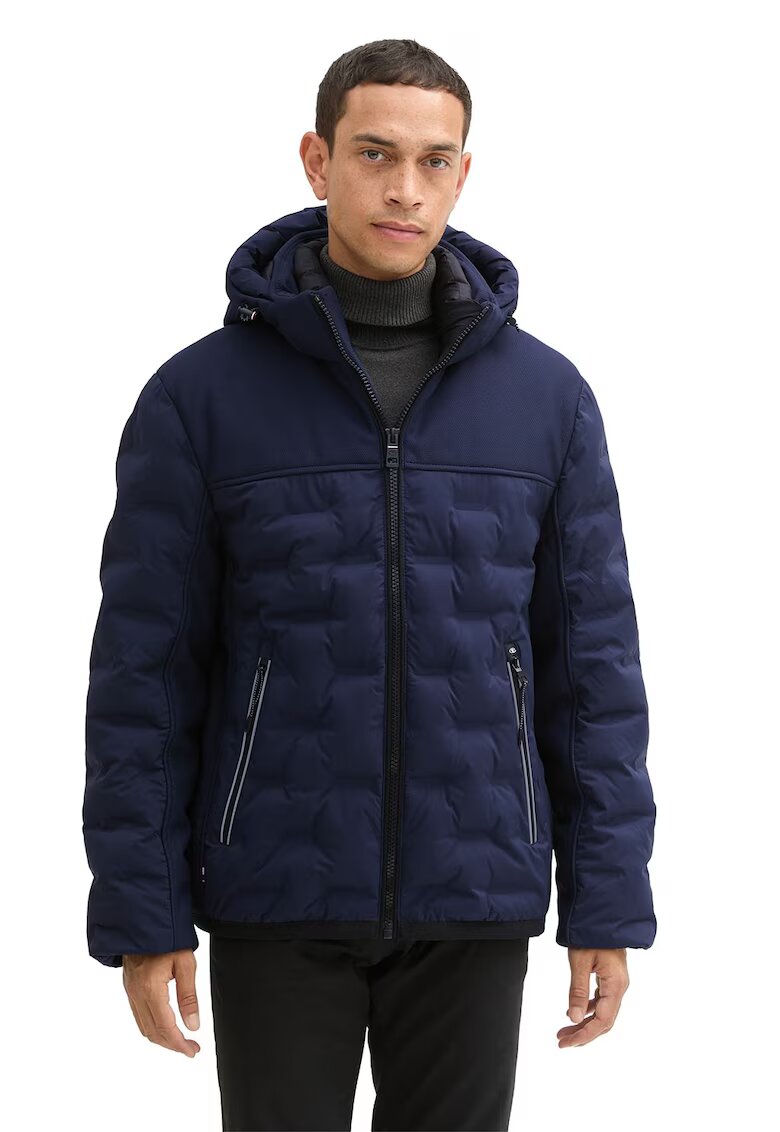 Tom Tailor Geaca cu aspect matlasat - Bleumarin
