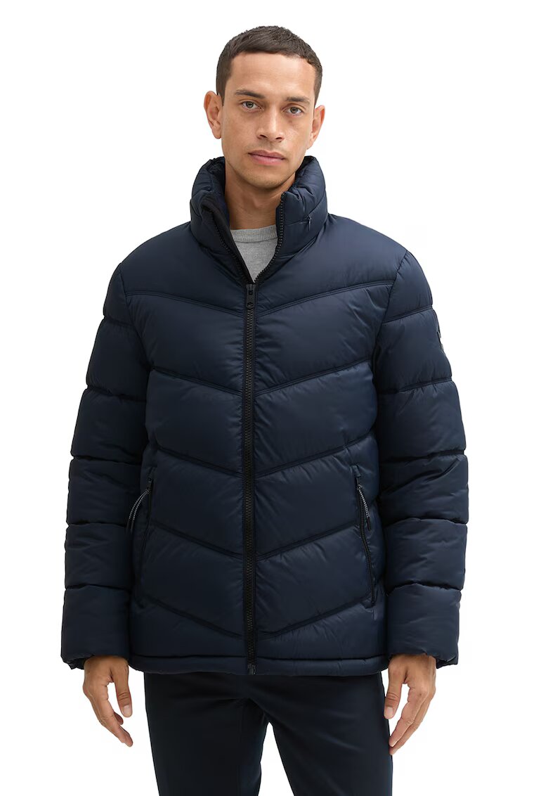 Tom Tailor Geaca cu guler inalt - Bleumarin