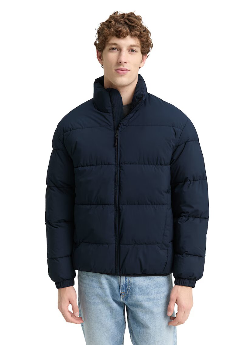 Tom Tailor Geaca matlasata cu buzunare laterale - Bleumarin