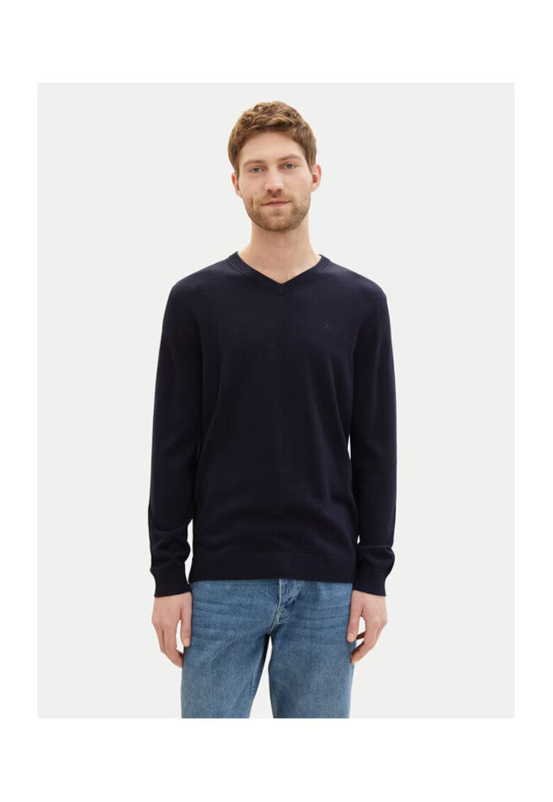 Tom Tailor Pulover barbati - 304210303 - Bumbac - Albastru - Albastru