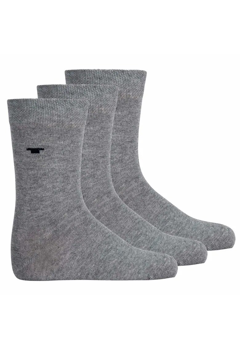 Tom Tailor Set de sosete scurte - 3 perechi - Gri
