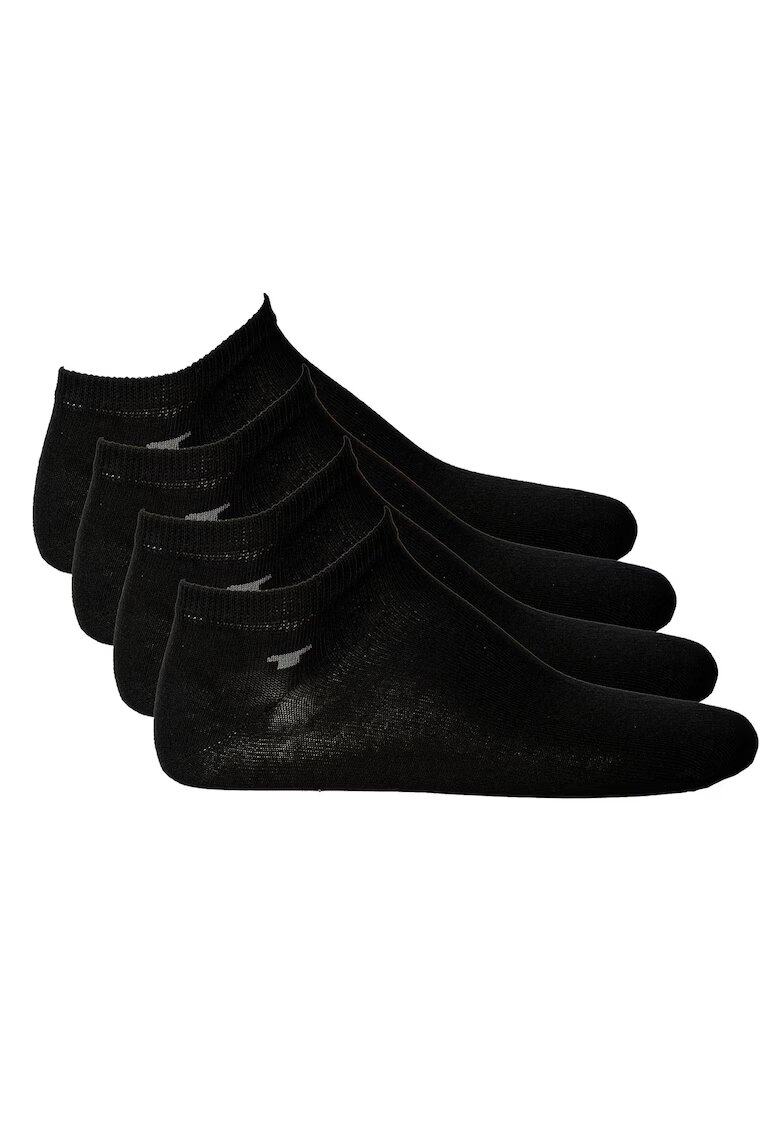 Tom Tailor Set de sosete unisex pana la glezna - 4 perechi - Negru