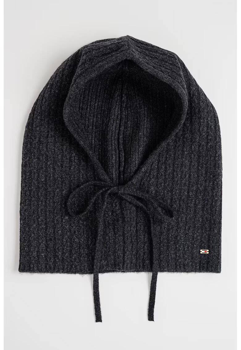 Tommy Hilfiger Balaclava cu model torsade - Gri antracit