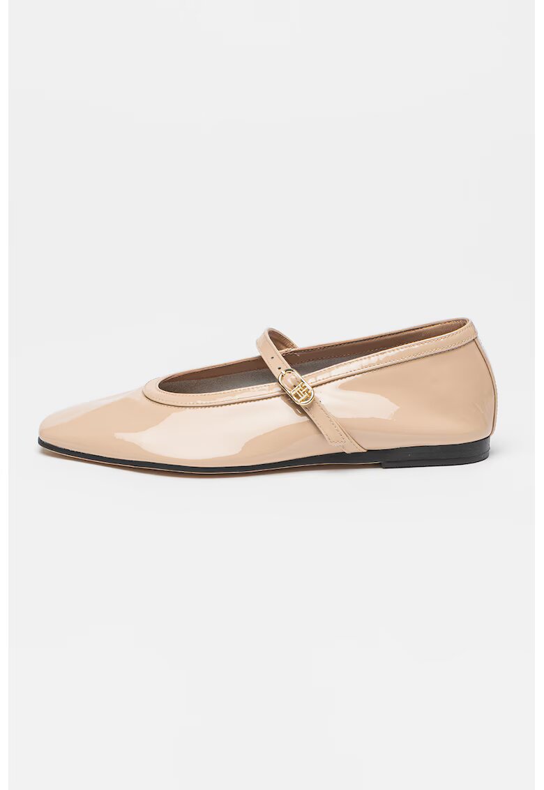Tommy Hilfiger Balerini de piele lacuita - Bej