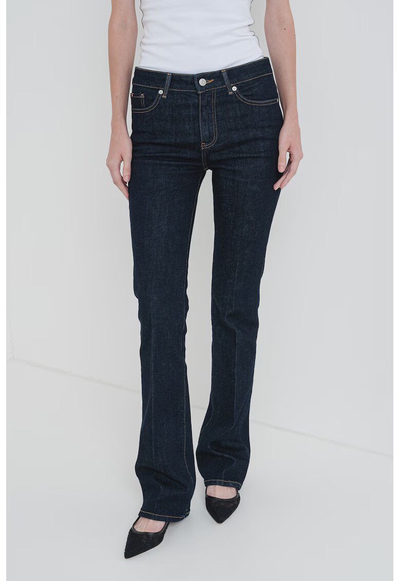 Tommy Hilfiger Blugi bootcut cu cusaturi contrastante - Bleumarin