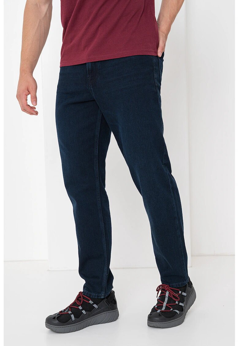 Tommy Hilfiger Blugi conici cu talie medie - Albastru ultramarin