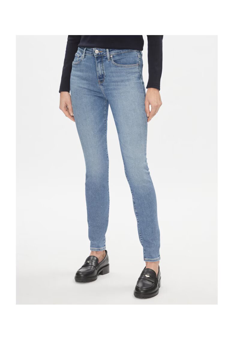 Tommy Hilfiger Blugi dama - albastru deschis - bumbac/bumbac reciclat