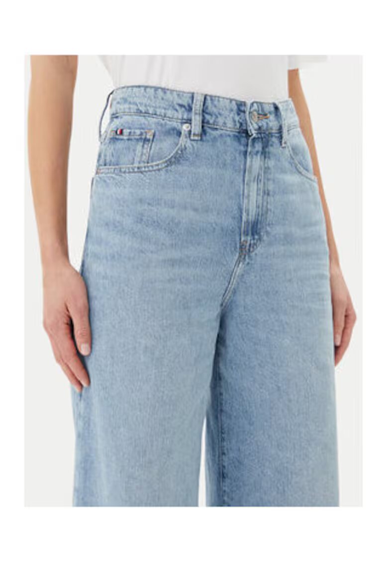 Tommy Hilfiger Blugi pentru femei - cu talie inalta - albastru deschis