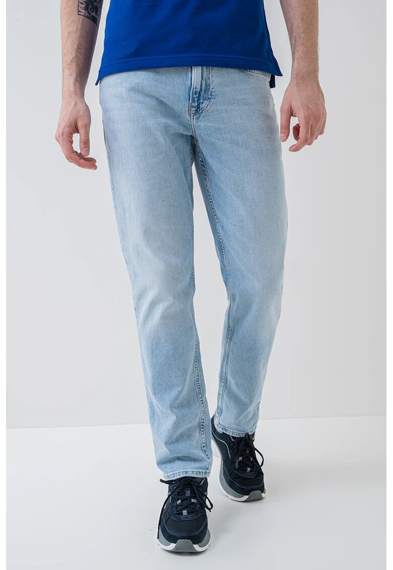 Tommy Hilfiger Blugi relaxed fit de denim cu buzunare - Albastru deschis