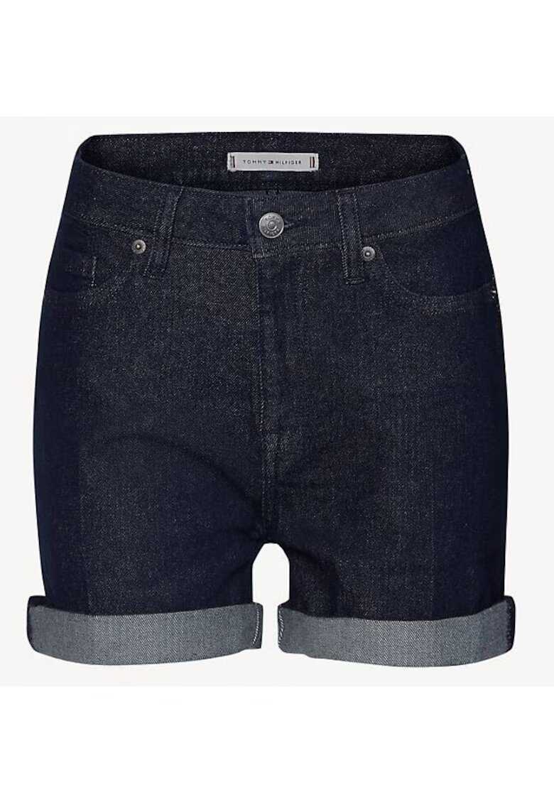 Tommy Hilfiger Blugi scurti cu model uni si terminatii rasucite - 29