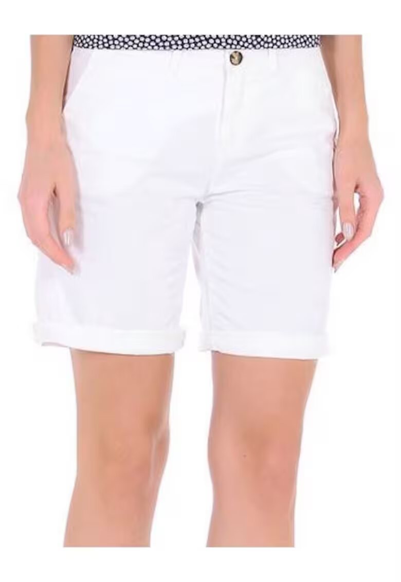 Tommy Hilfiger Blugi scurti cu talie medie si buzunare -