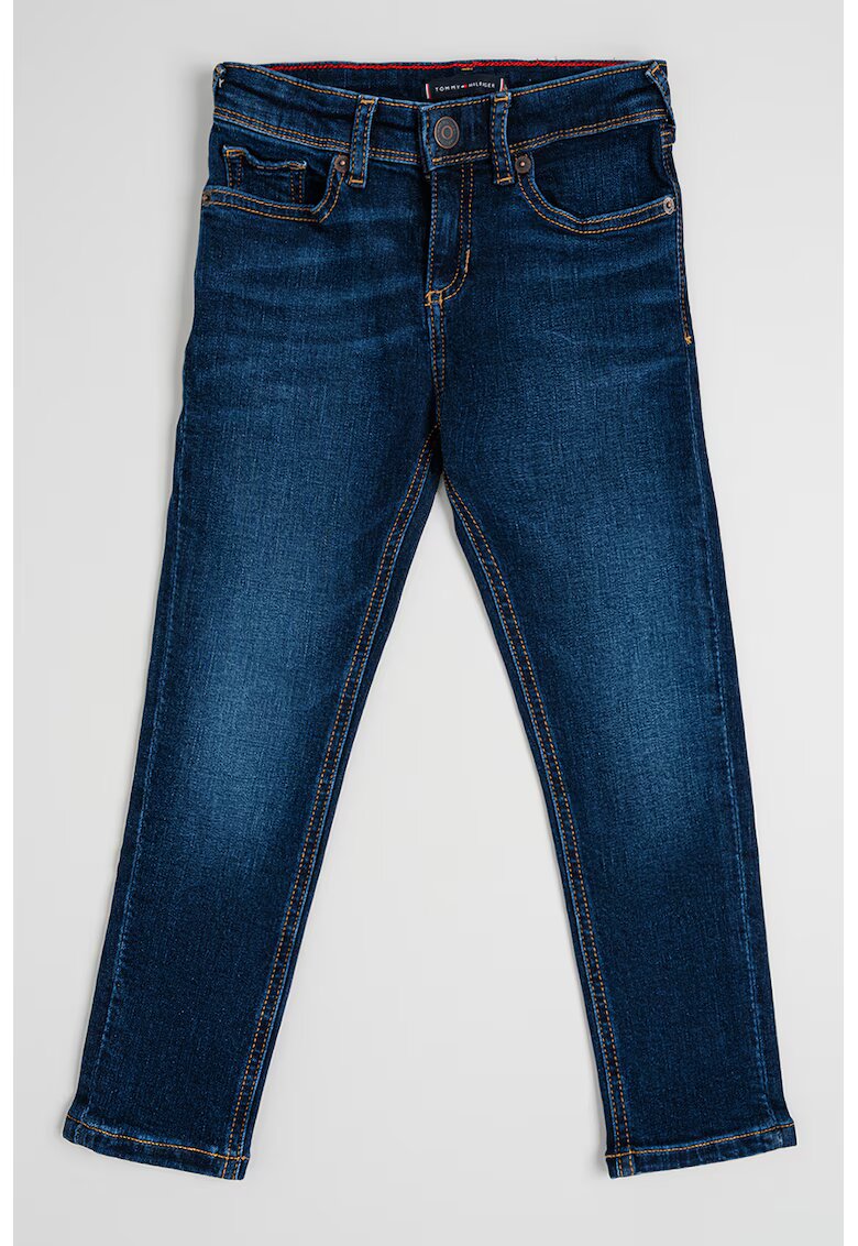 Tommy Hilfiger Blugi slim fit cu aspect decolorat - Albastru inchis