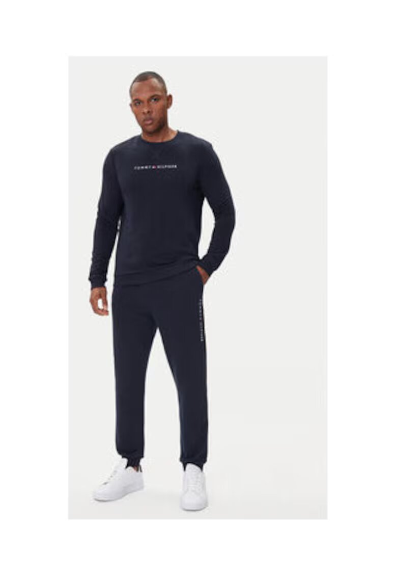Tommy Hilfiger Bluza Barbati - Bleumarin - 50% bumbac 50% poliester reciclat - Negru