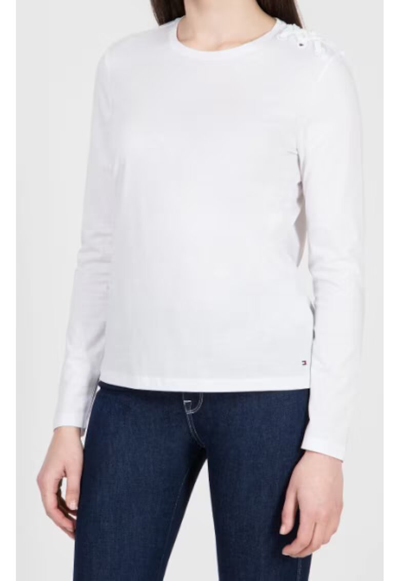 Tommy Hilfiger Bluza cu maneca lunga Kristiedwqfwq - Alb