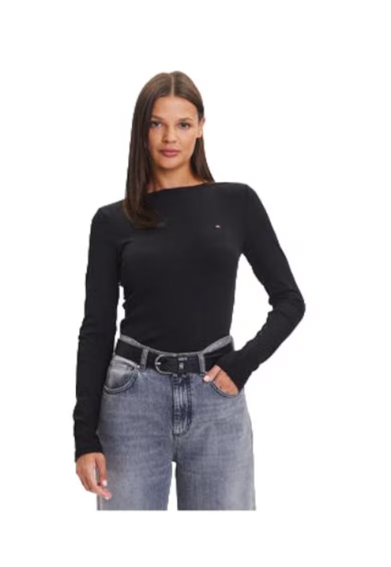 Tommy Hilfiger Bluza dama - viscoza/elastan - negru