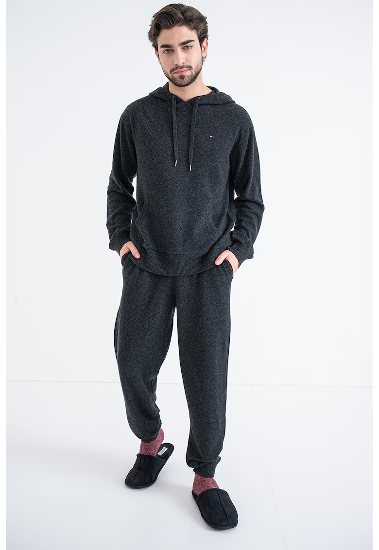 Tommy Hilfiger Bluza de pijama din lana - Gri antracit