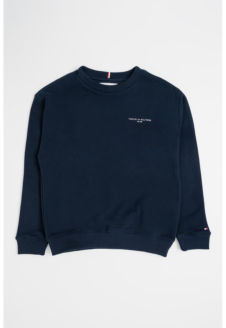 Tommy Hilfiger Bluza regular fit de trening cu logo - Bleumarin