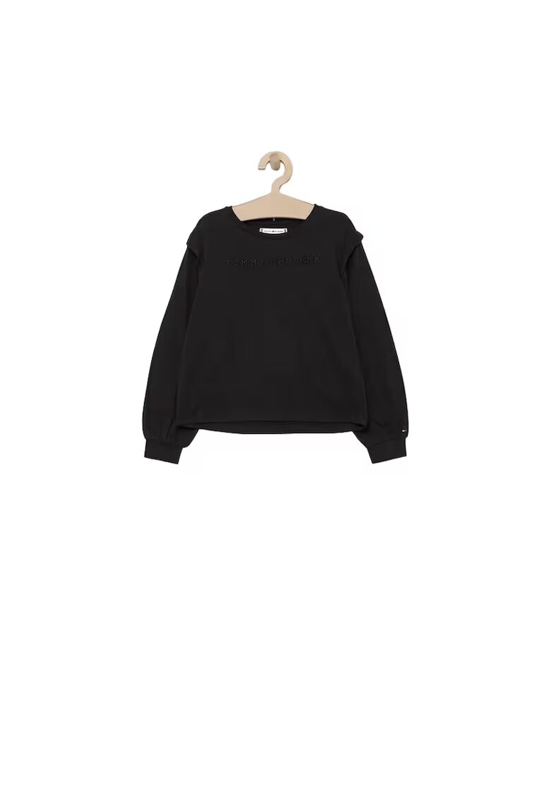 Tommy Hilfiger Bluza sport pentru fete - Bumbac/Poliester - 74 cm - Negru