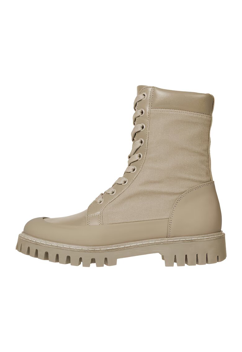 Tommy Hilfiger Bocanci cu garnituri de piele - Maro camel