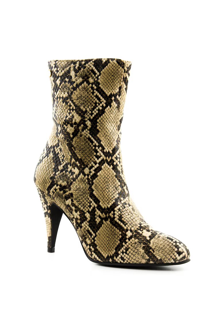 Tommy Hilfiger Botine cu aspect de piele de sarpe