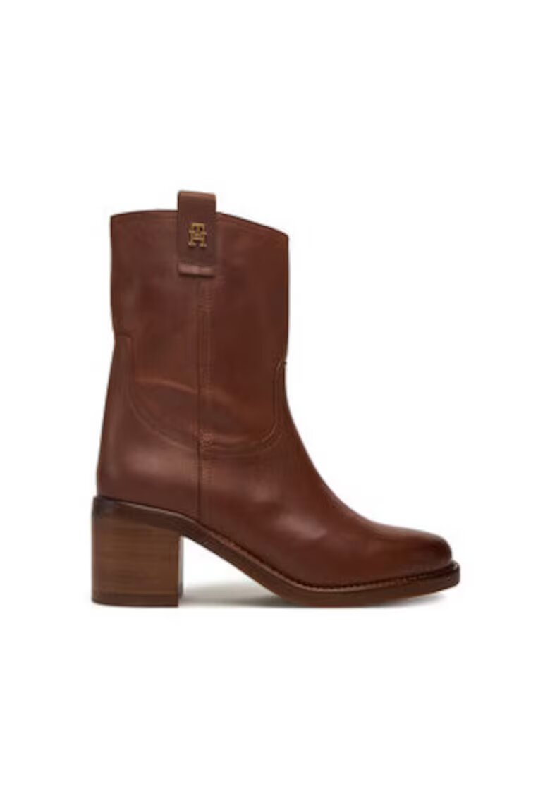 Tommy Hilfiger Botine dama 305551474 - Piele naturala - Maro - Maro