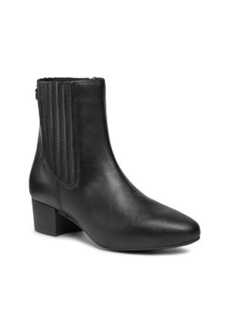 Tommy Hilfiger Botine dama piele naturala - Negru