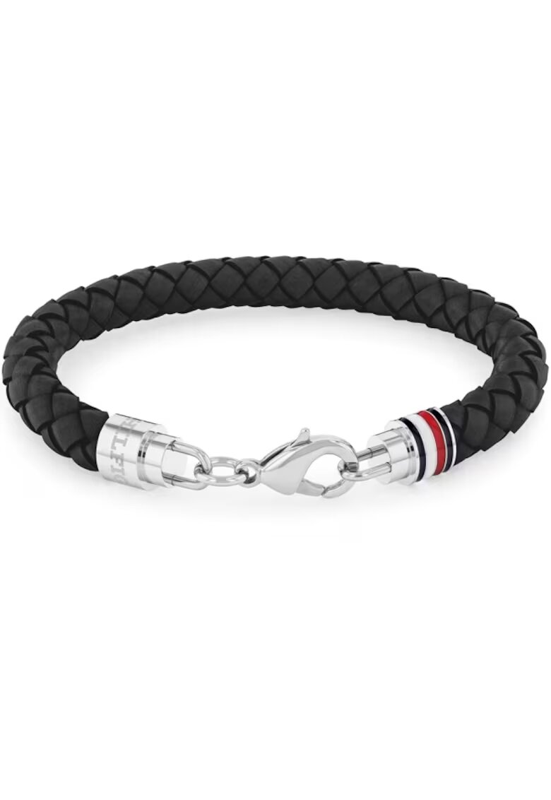 Tommy Hilfiger Bratara piele 2790545 - Argintiu - Negru