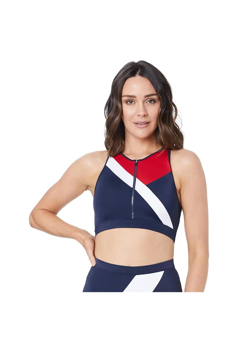 Tommy Hilfiger Bustiera pentru fitness cu fermoar -