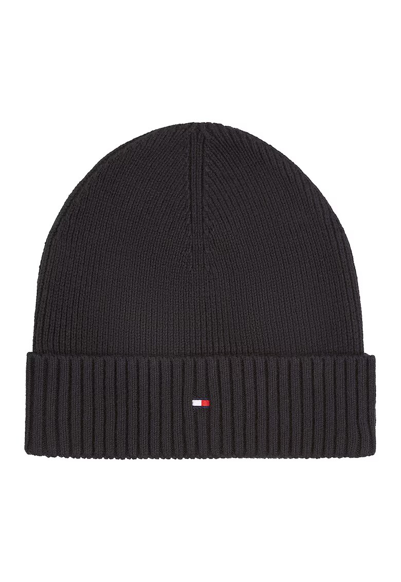 Tommy Hilfiger Caciula din amestec de bumbac organic si casmir - Negru