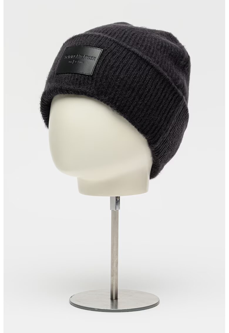 Tommy Hilfiger Caciula din amestec de lana cu aplicatie logo - Negru