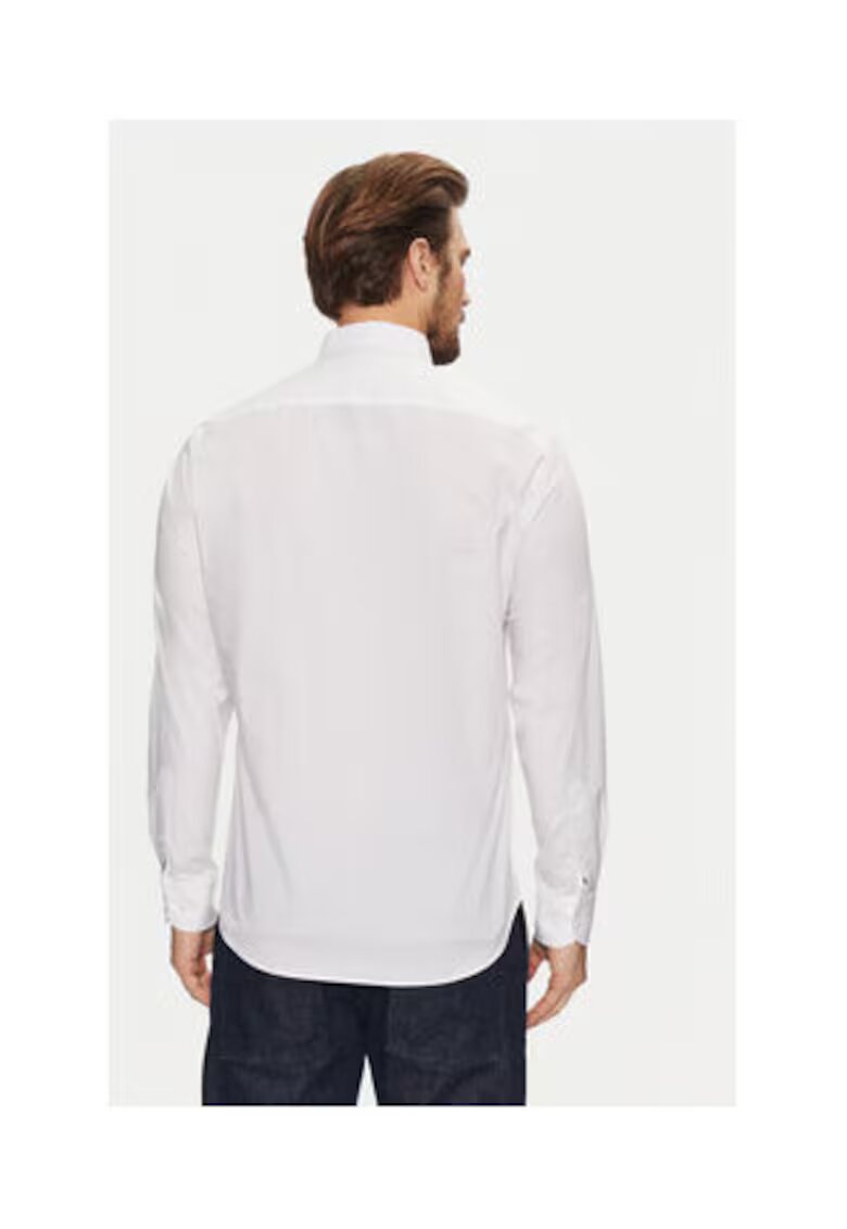 Tommy Hilfiger Camasa Barbati - Alb - 97% bumbac - 3% elastan -