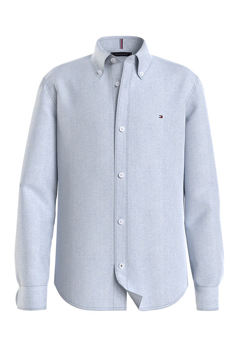 Tommy Hilfiger Camasa cu guler ascutit - Albastru deschis