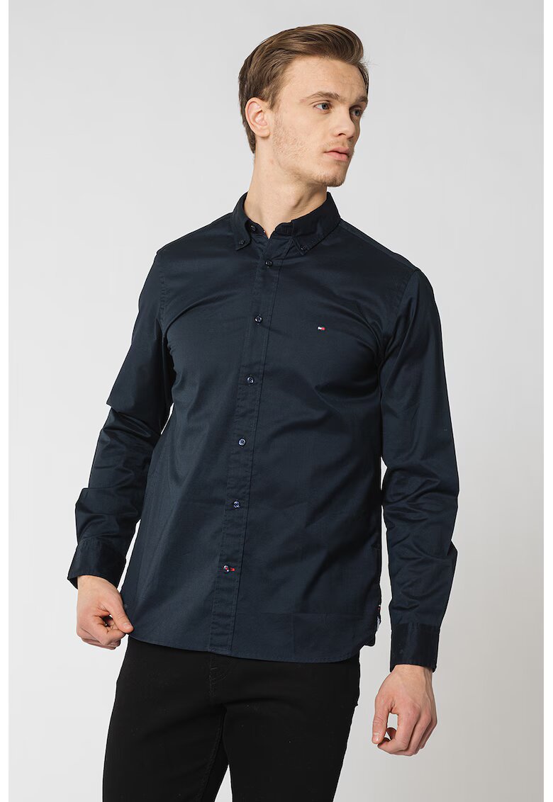 Tommy Hilfiger Camasa Oxford regular fit - Albastru inchis