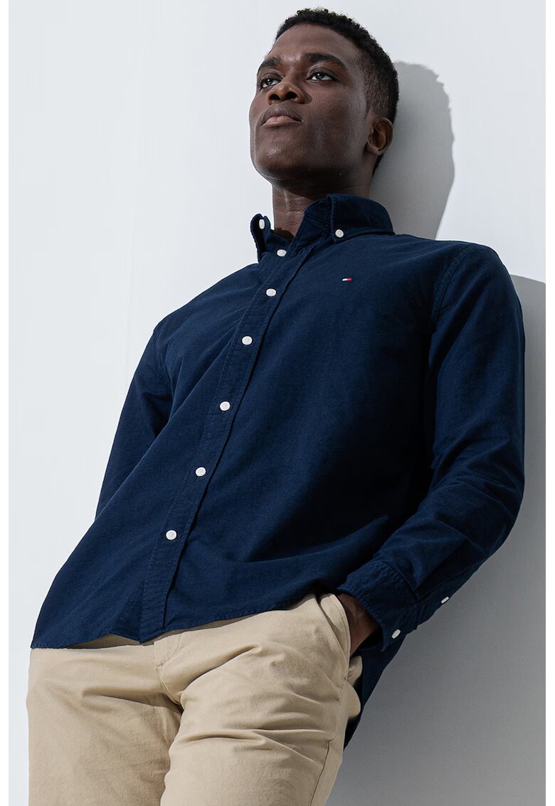 Tommy Hilfiger Camasa Oxford regular fit Heritage - Bleumarin
