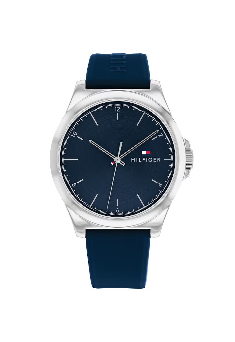 Tommy Hilfiger Ceas barbatesc Inox/Cauciuc - Quartz - Multicolor - Albastru