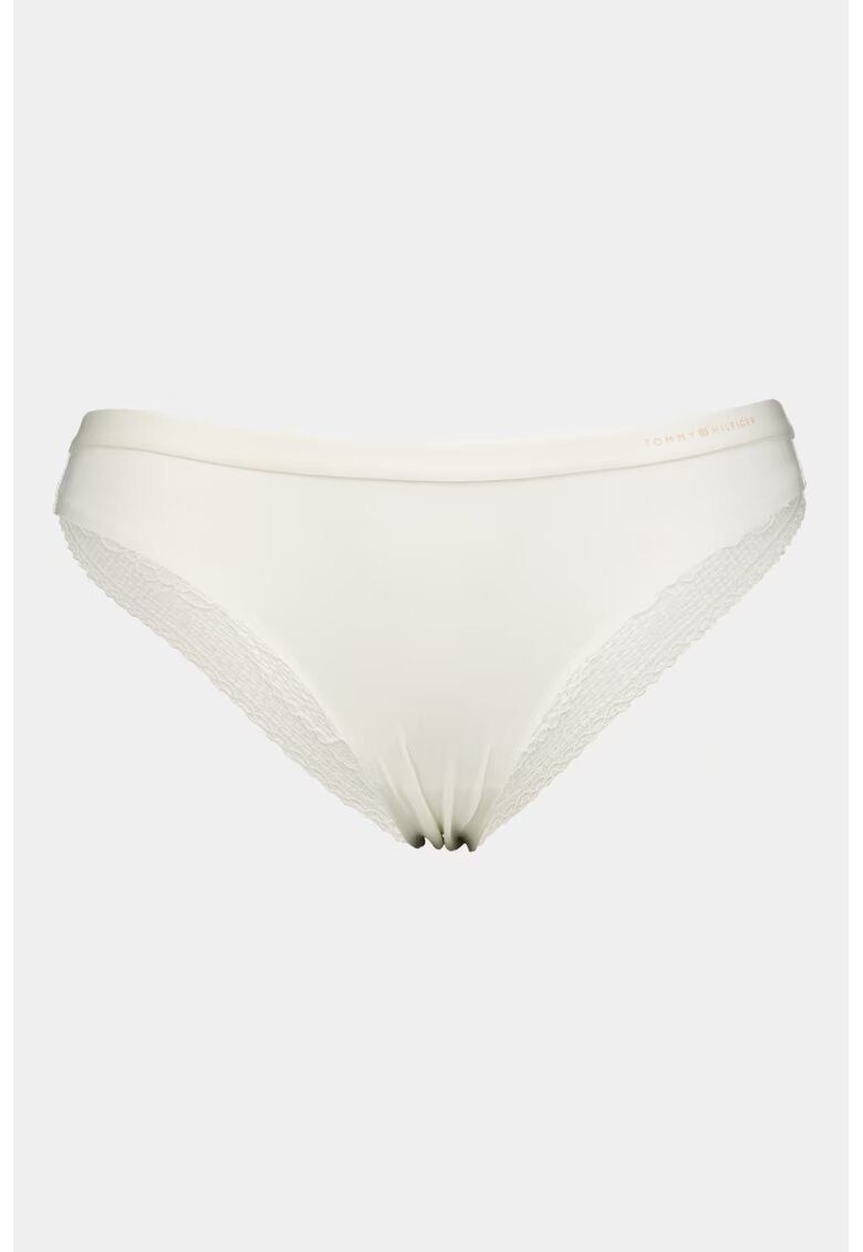 Tommy Hilfiger Chiloti brazilieni cu dantela - Alb murdar