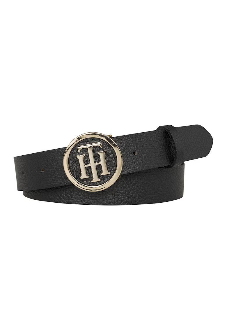 Tommy Hilfiger Curea de piele cu catarama rotunda cu monograma