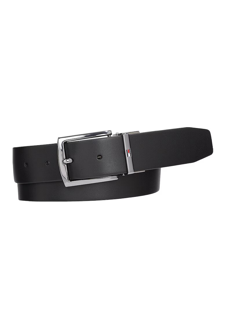 Tommy Hilfiger Curea de piele cu design reversibil Denton - Albastru ultramarin
