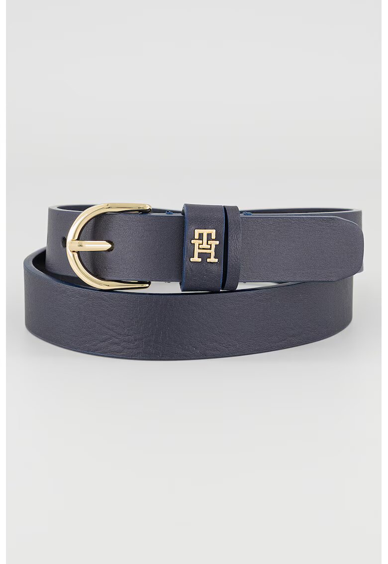 Tommy Hilfiger Curea de piele cu detaliu logo Essential - Bleumarin