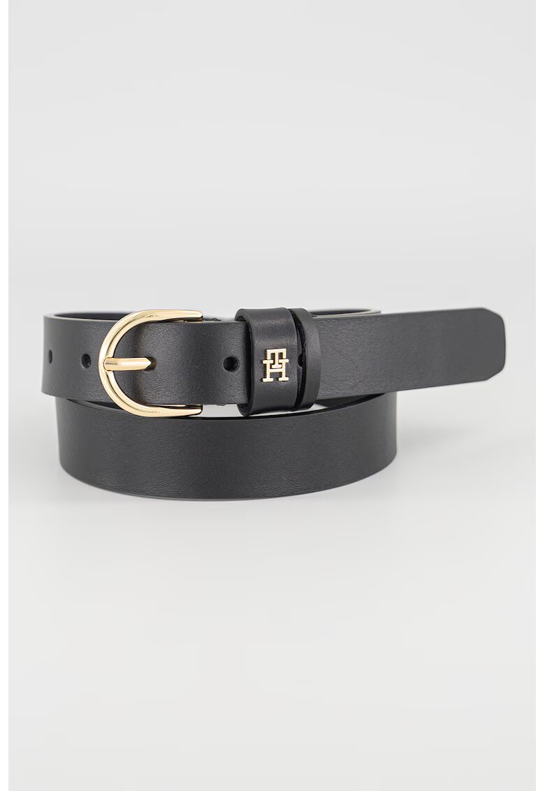 Tommy Hilfiger Curea de piele cu detaliu logo Essential - Negru