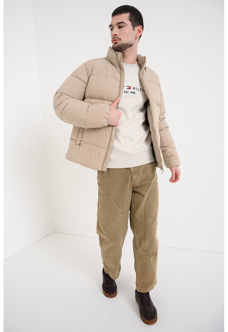 Tommy Hilfiger Geaca cu umplutura de puf - Bej inchis