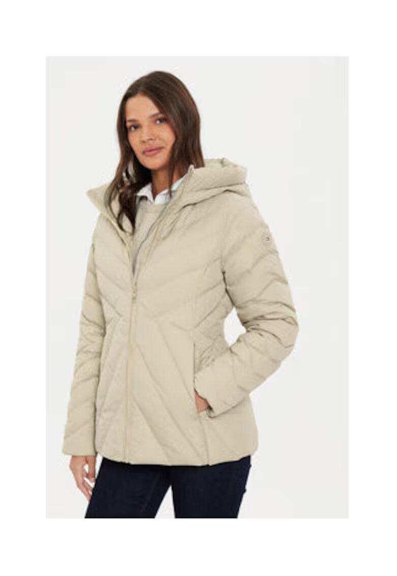 Tommy Hilfiger Geaca de puf dama bej