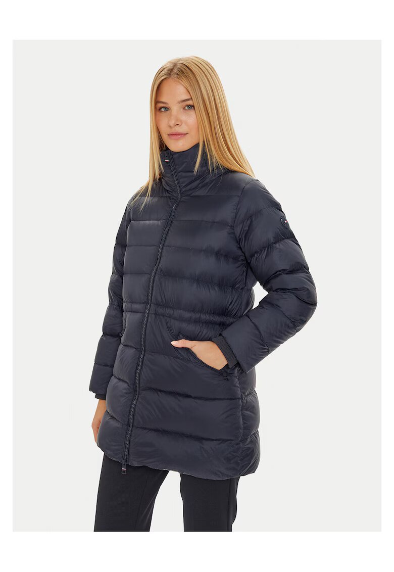 Tommy Hilfiger Geaca de puf dama bleumarin - fabricata din material usor -