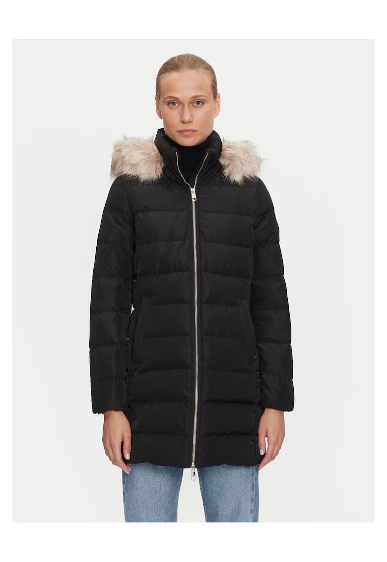 Tommy Hilfiger Geaca de puf dama material de calitate - Negru