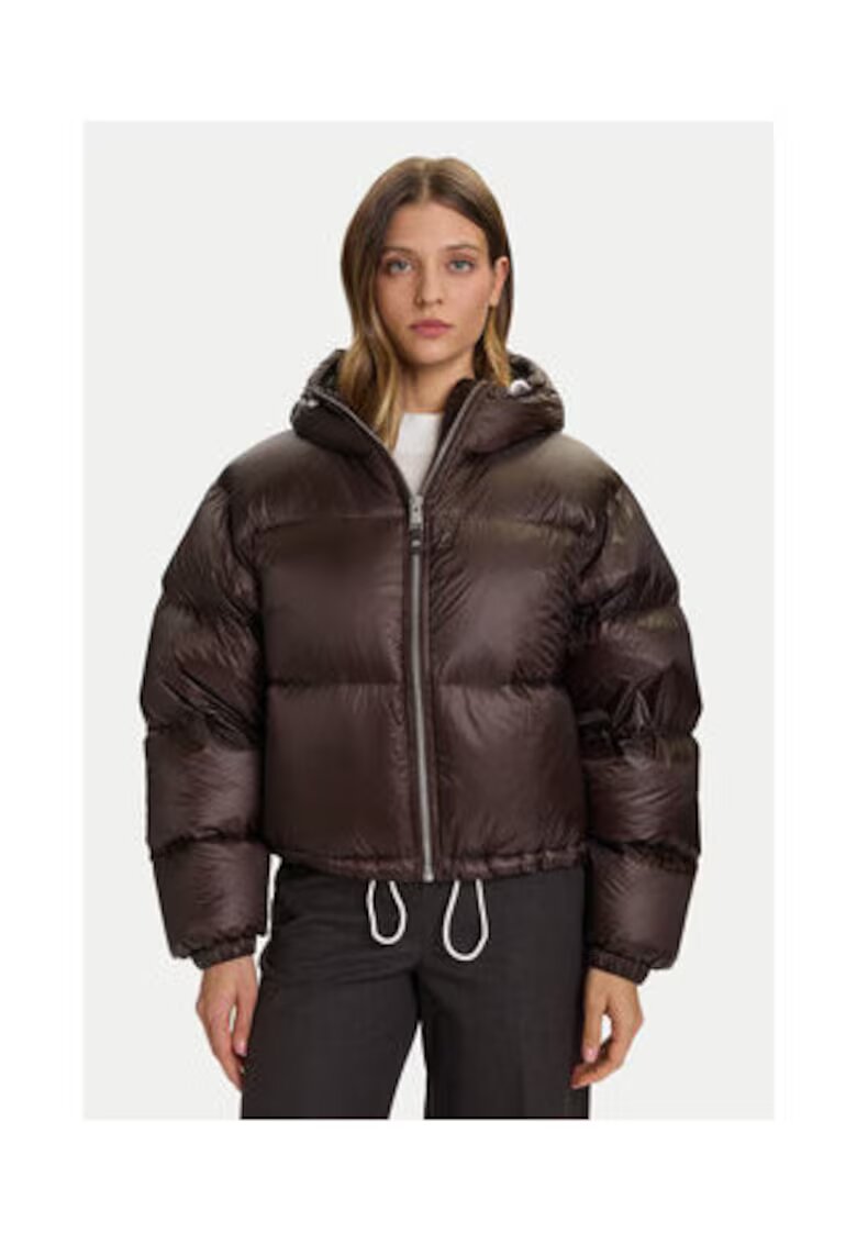 Tommy Hilfiger Geaca de puf pentru femei - Maro - 100% poliamida -