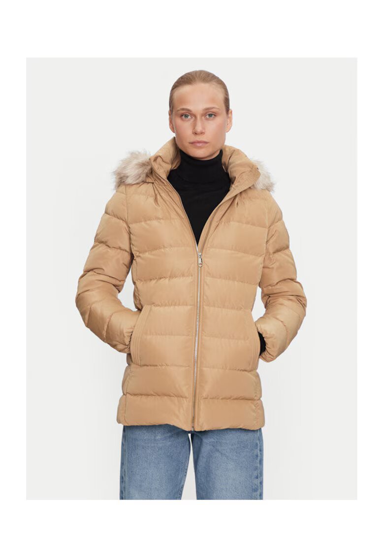 Tommy Hilfiger Geaca puf dama bej -