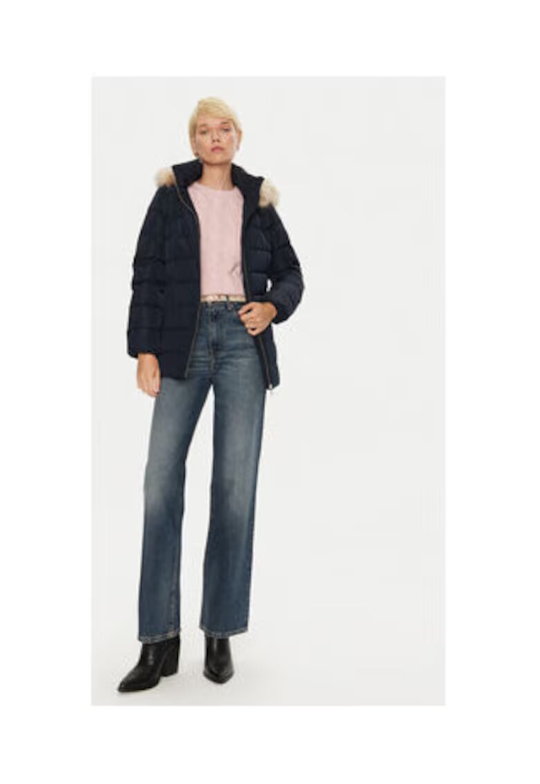 Tommy Hilfiger Geaca puf Femei - Bleumarin - 100% poliester reciclat -