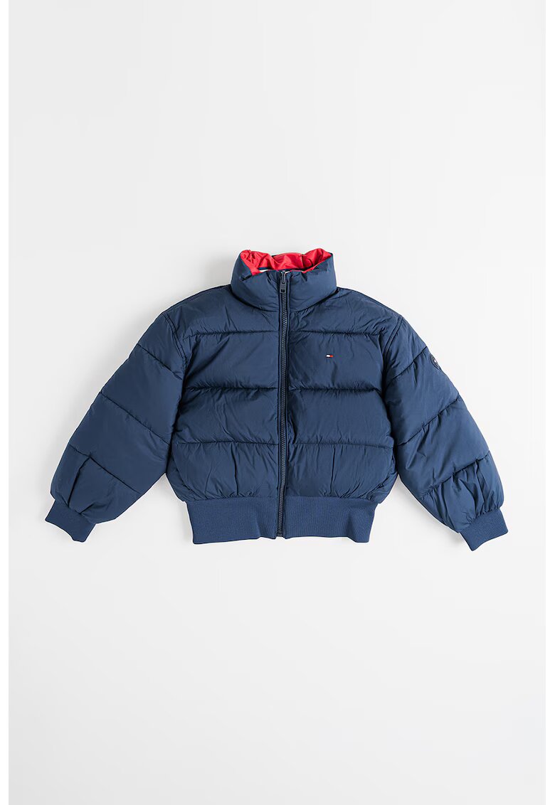 Tommy Hilfiger Geaca reversibila cu guler inalt - Bleumarin