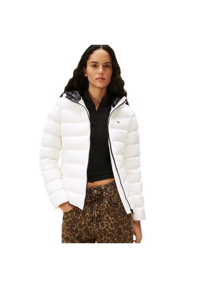 Tommy Hilfiger Geaca TJW SLIM HOOD PRNT DOWN JCKT EXT-DW0DW21617-YBL